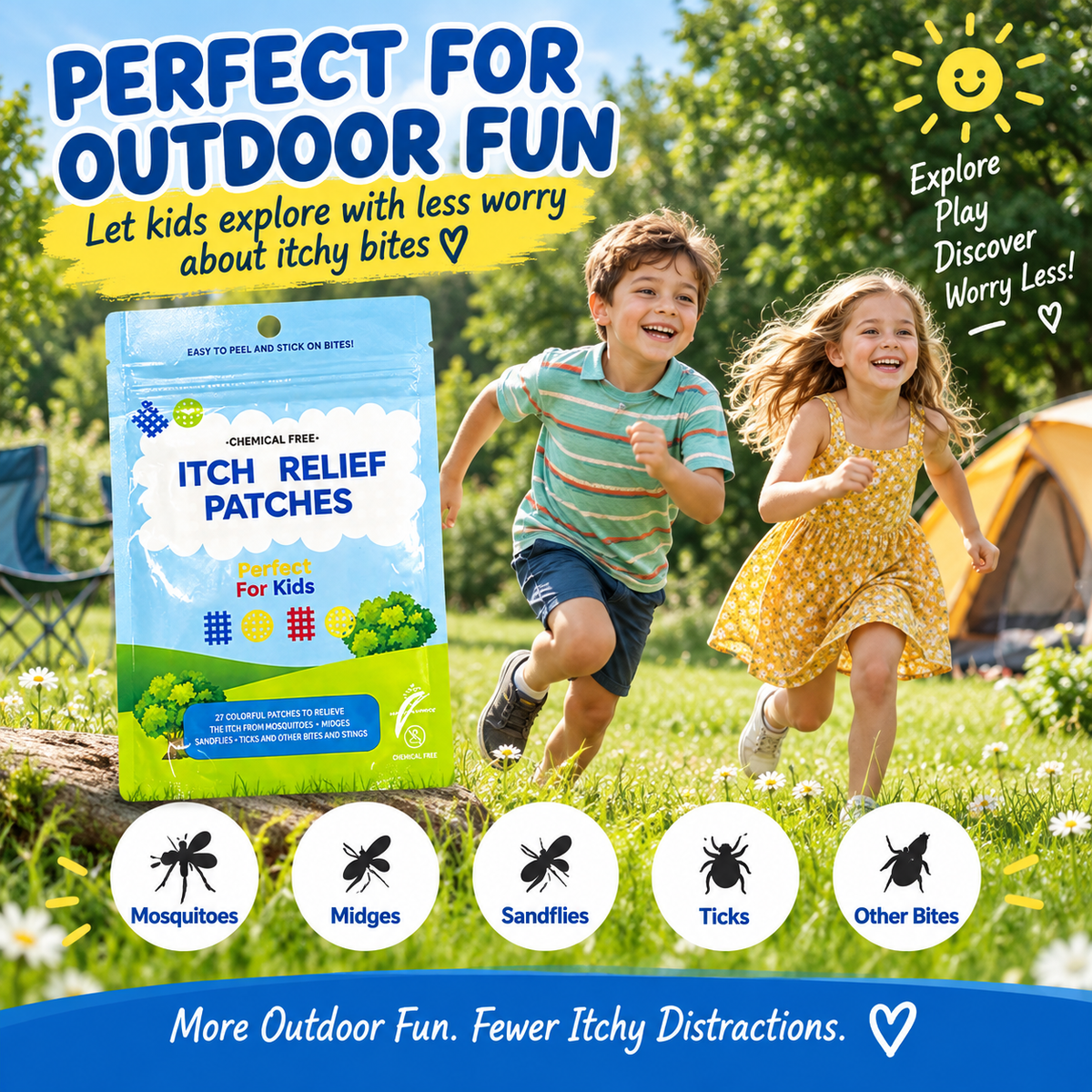 ✨ Bug Bite Relief Patches – Peel, Stick & Get Back to Your Day