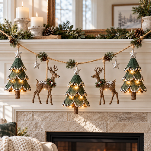✨Last Day 70% OFF✨Lighted Woodland Christmas Garland