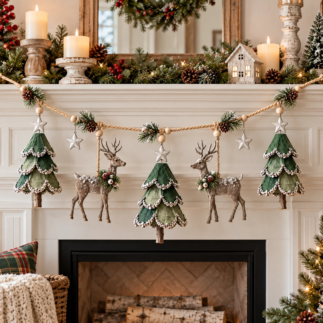 ✨Last Day 70% OFF✨Lighted Woodland Christmas Garland