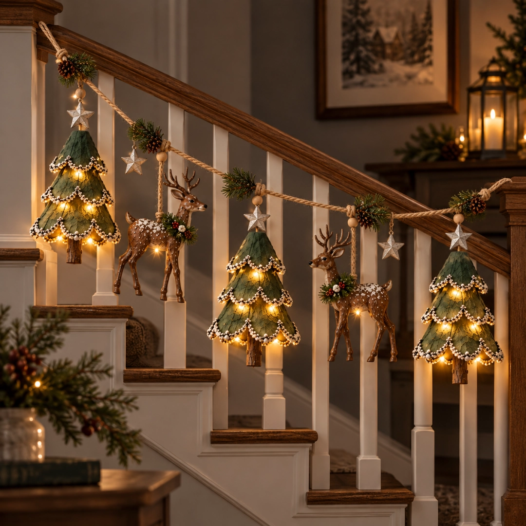 ✨Last Day 70% OFF✨Lighted Woodland Christmas Garland
