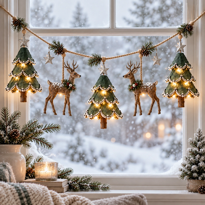 ✨Last Day 70% OFF✨Lighted Woodland Christmas Garland