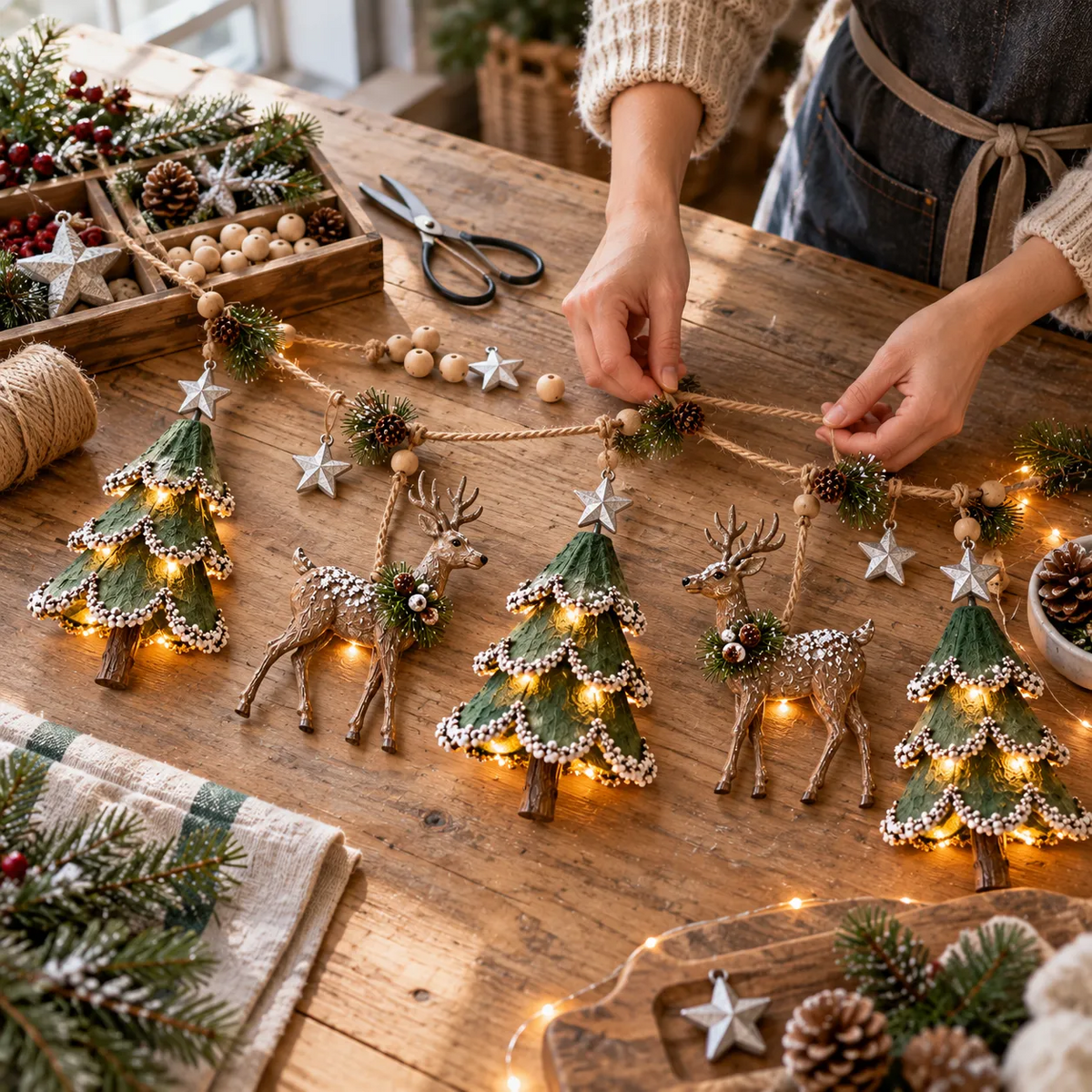 ✨Last Day 70% OFF✨Lighted Woodland Christmas Garland