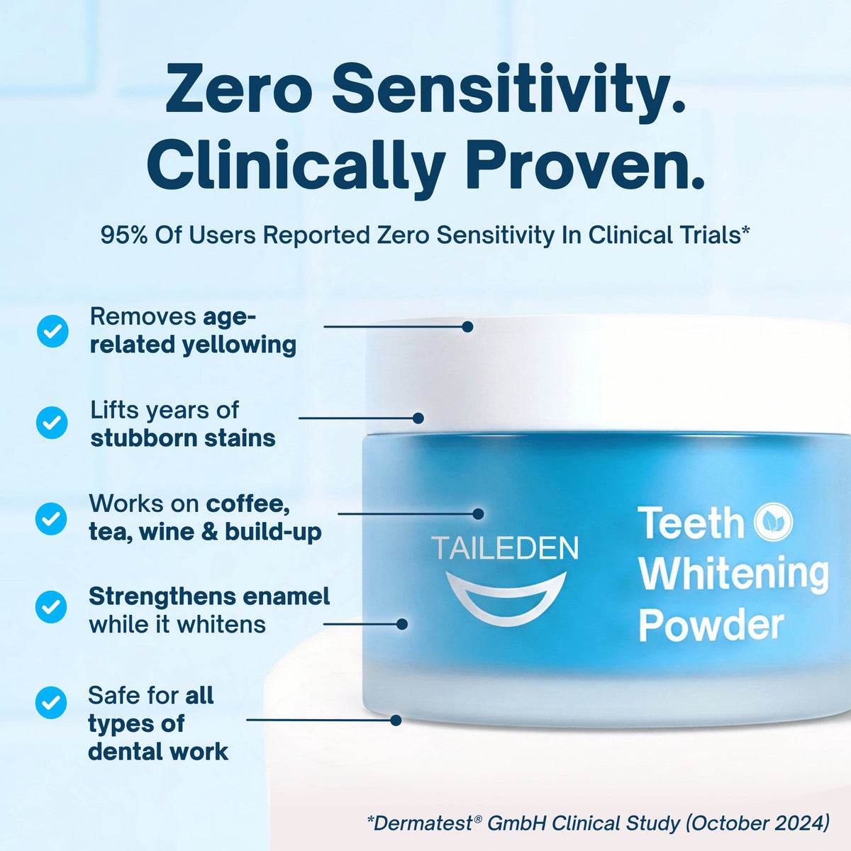 Expert-approved teeth whitening powder