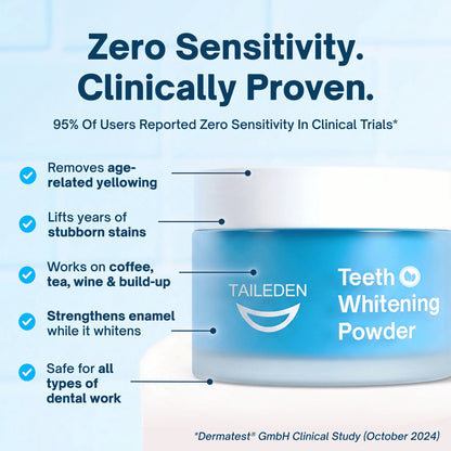 Expert-approved teeth whitening powder