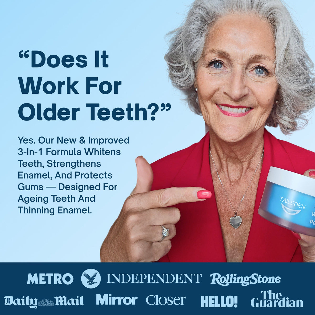 Expert-approved teeth whitening powder