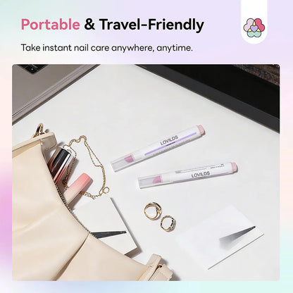 [Last Day Buy 1 Get 1 Free] 2‑In‑1 Cuticle Remover Pen, Ceramic 45° Tip With Lemon Oil 💅