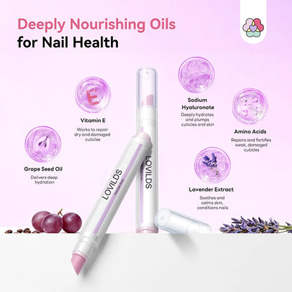 [Last Day Buy 1 Get 1 Free] 2‑In‑1 Cuticle Remover Pen, Ceramic 45° Tip With Lemon Oil 💅
