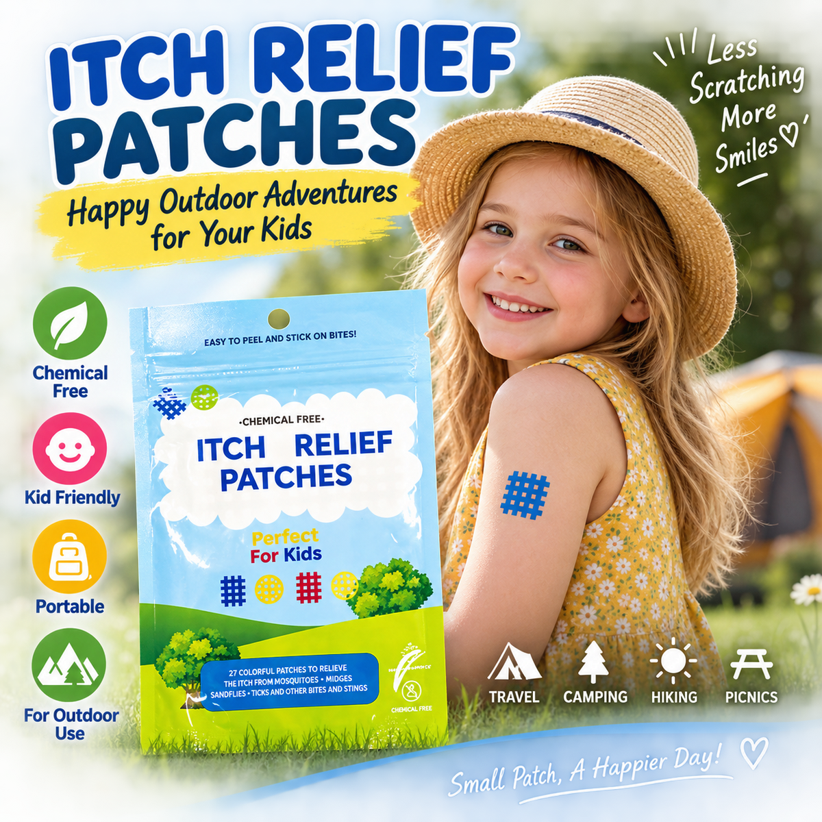 ✨ Bug Bite Relief Patches – Peel, Stick & Get Back to Your Day