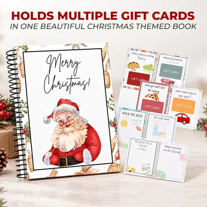 🔥 Christmas Gift Card Book🔥 – 12 Gift Card Pages & Personal Message Holder