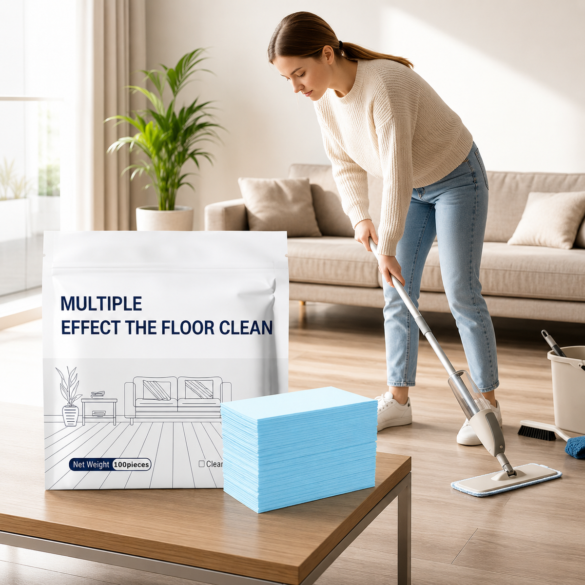 Multi-Effect Floor Cleaning Sheets – Powerful Deep Clean for Hardwood, Tile & Laminate