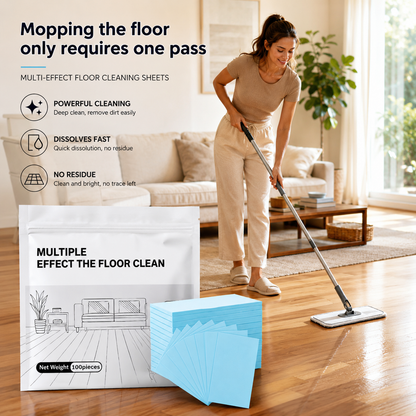 Multi-Effect Floor Cleaning Sheets – Powerful Deep Clean for Hardwood, Tile & Laminate